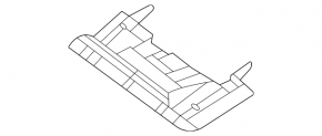 Hyundai Tucson 2022-24 black lower center dashboard trim