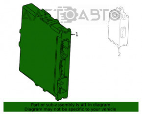 Stop-go Module Control Unit Toyota Highlander 20-22