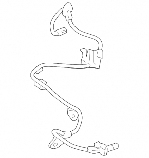 ABS sensor rear left Toyota Rav4 06-12