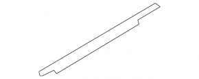 Molding door-glass central front left Audi A4 B8 08-16 mat
