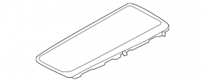 Speaker mesh rear shelf left Audi A4 B9 17- black, Bang and Olufsen