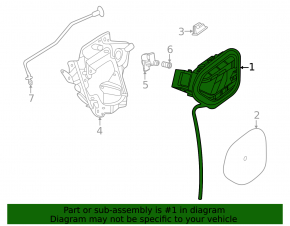 Porsche Taycan 20-24 Left Charging Port Housing