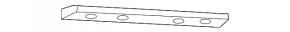 Fastening the molding of the front bumper grille, right lower Porsche Cayenne 19-23