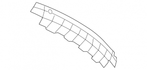 Mercedes W164 ML central bumper trim
