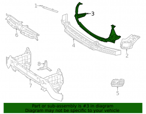 Front bumper bracket central Mercedes W167 GLE 350 24-26