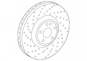 Front brake disc Mercedes G-class W463 19- BREMBO 355/32mm