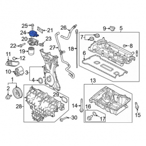 Oil cooler for Ford Explorer 20- 2.3T