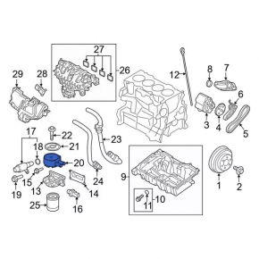 Oil cooler for Ford Explorer 20- 2.3T