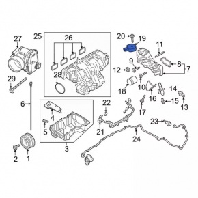 Oil cooler for Ford Explorer 20- 2.3T