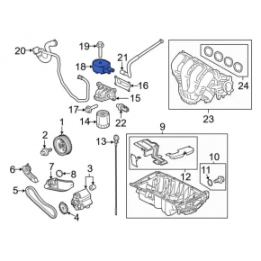 Oil cooler for Ford Explorer 20- 2.3T