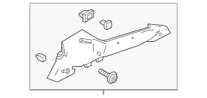Rear pillar trim right Ford Focus mk3 11-15 5d black, broken fastener
