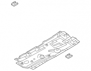 Underbody protection left Mazda CX-9 16-23