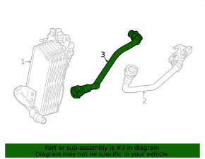 Cooling pipe automatic transmission BMW X3 G01 18-19 2.0T intake