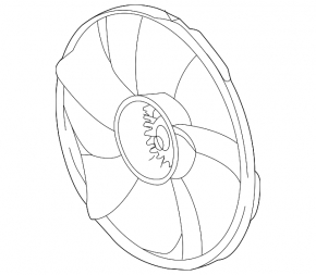 Cooling Fan Impeller Left Acura TLX 15- 3.5