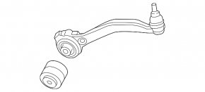Lower front left control arm Mercedes W213 E 300/350 17-23 RWD front