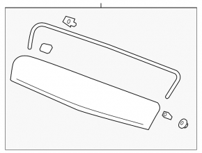 Hood molding GMC Terrain 10-15 prerest