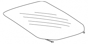 Rear glass of the trunk door Chevrolet Volt 16 - scratch
