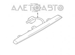 Brake light Nissan Rogue 14-20