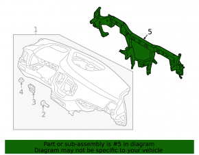 Under-torpedo pipe reinforcement Volvo XC90 16-23