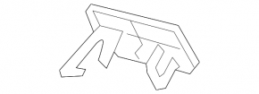 VW CC 13-17 bonnet lock hook