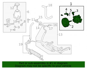 Power steering pump for Lexus LX570 08-16