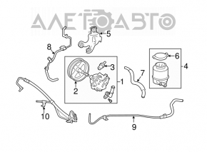 Power steering reservoir Lexus ES300 ES330