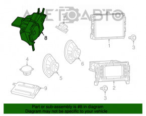 Subwoofer Jeep Cherokee KL 14-18