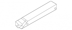 Left front bumper lower reinforcement fang BMW 2 F44 20-24 With m type, bumper support