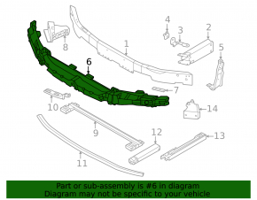 BMW 2 F44 20-24 Front Bumper Absorber Without M Type, Bumper Support