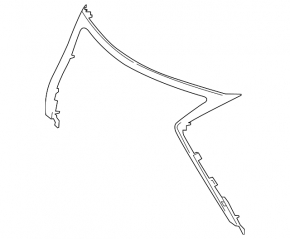 Radiator grill frame grill Lexus NX200t NX300h 15-17 Base, chrome