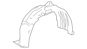 Front left fender liner for Lexus RX350 RX450h 16-22