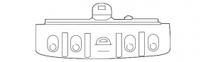 Switch block on the center console Mini Cooper F56 3d 14-23