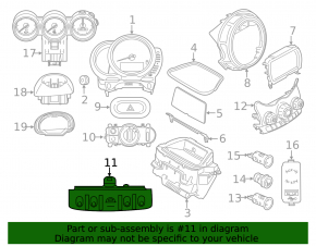Switch block on the center console Mini Cooper F56 3d 14-23