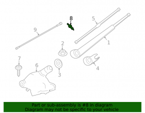 Windshield washer nozzles for BMW X1 E84 13-15