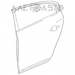 Bare rear left door for Suzuki Kizashi 10-15