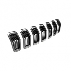 Element of radiator grill grill Jeep Cherokee KL 14-18 prerest chrome