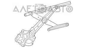 Window lift mechanism with motor front right Toyota Highlander 08-13
