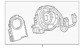Steering wheel cable with angle sensor for Toyota Rav4 16-18 hybrid