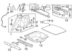 Left arch trim Honda CRV 17-22