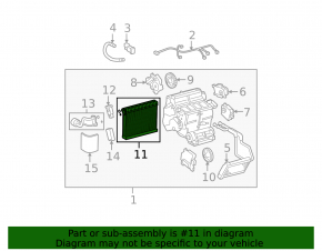 Lexus IS250 IS300 IS350 06-13 Evaporator