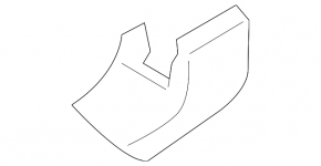 Front left passenger seat runner cover for Hyundai Santa FE 21-23, black