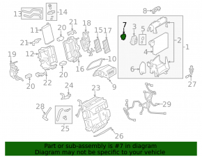 Air conditioning heater valve Audi Q5 8R 09-16