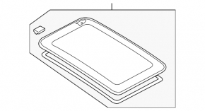 Sunroof glass for the Audi A4 B8 08-16 sedan