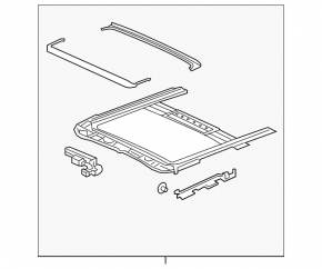 Sunroof assembly for Nissan Altima 13-17