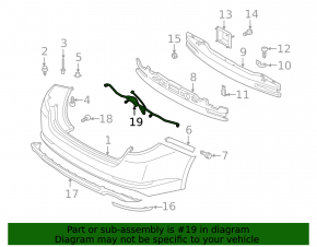 Wiring rear bumper Kia Optima 11-13 prerest