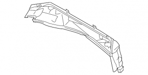 Porsche Panamera 10-16 Lower Windscreen Wiper Grille Tray