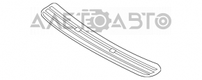 Air intake grille hood Mercedes W211 02-09 rest