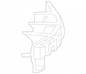 Left rear bumper bracket Mercedes E-class W212 14-16