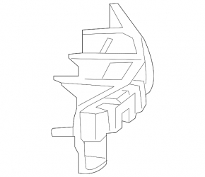 Left rear bumper bracket Mercedes E-class W212 14-16