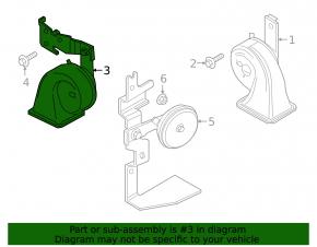 Signal high Mazda 3 19- with bracket